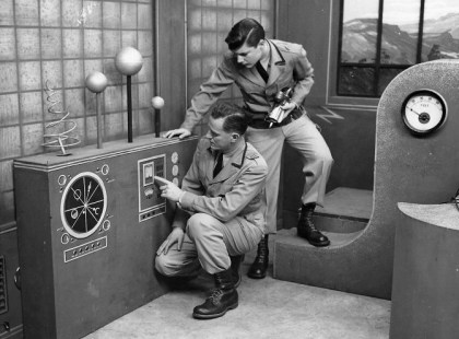 AL HODGE and DON HASTINGS in action