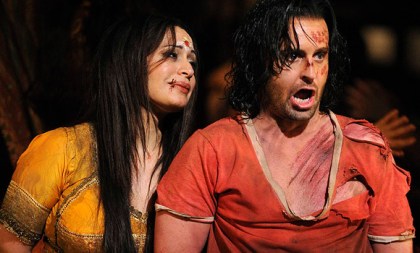 HANAN ALATTAR and ALFIE BOE in a production of 